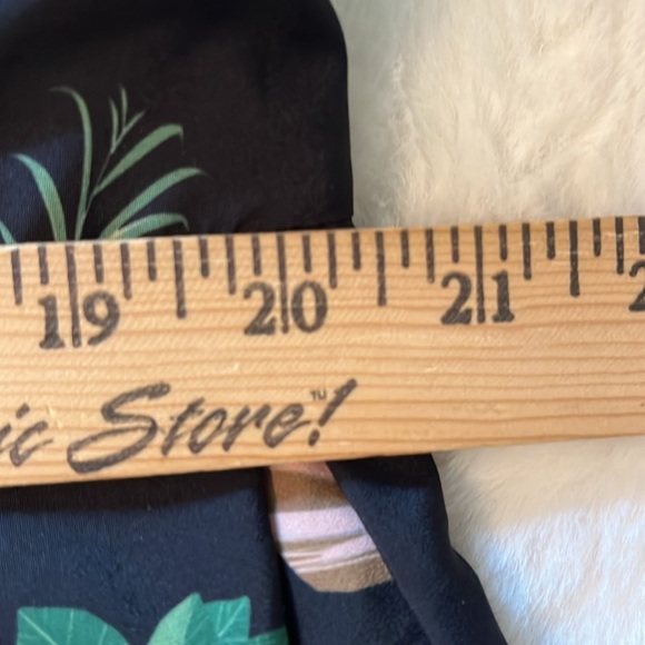 Eloquii Dress Potted Plants Fit & Flare Black Size 22 - Picture 12 of 15